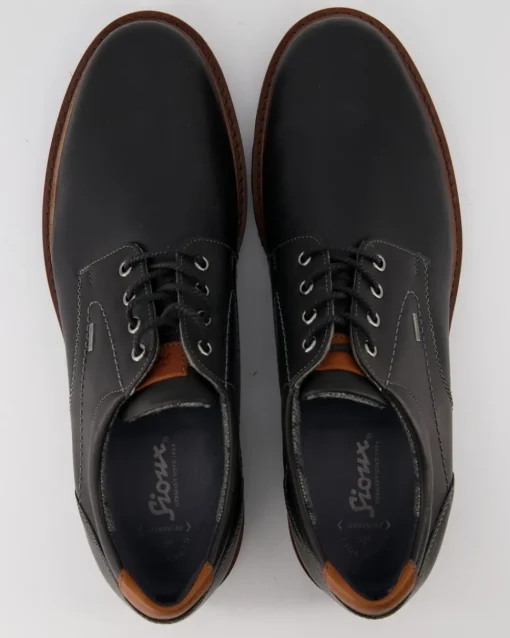 Adalrik-703-Tex-H Schnürschuhe in Schwarz