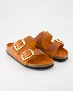 Arizona Big Buckle Oiled Pantoletten in Orange