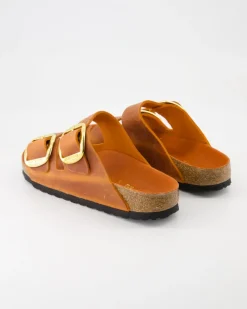 Arizona Big Buckle Oiled Pantoletten in Orange