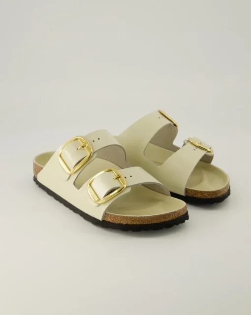 Arizona Big Buckle Pantoletten in Beige