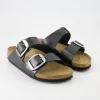 Arizona Big Buckle Pantoletten in Schwarz