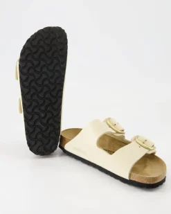Arizona Big Buckle Pantoletten in Beige