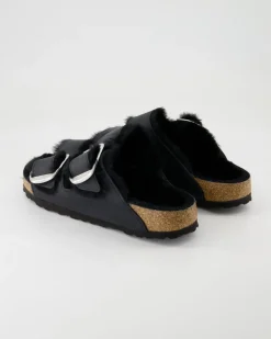 Arizona Big Buckle Sherling Pantoletten in Schwarz