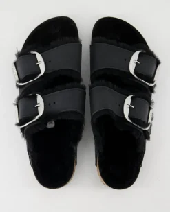 Arizona Big Buckle Sherling Pantoletten in Schwarz
