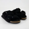 Arizona Big Buckle Teddy River Pantoletten in Schwarz