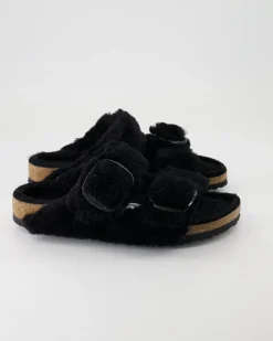 Arizona Big Buckle Teddy River Pantoletten in Schwarz