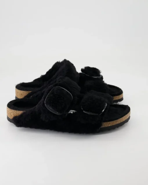 Arizona Big Buckle Teddy River Pantoletten in Schwarz