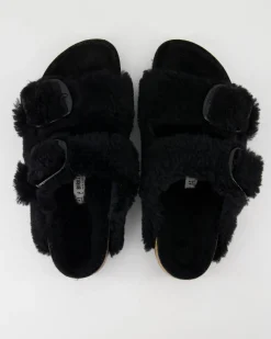 Arizona Big Buckle Teddy River Pantoletten in Schwarz