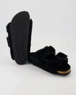 Arizona Big Buckle Teddy River Pantoletten in Schwarz