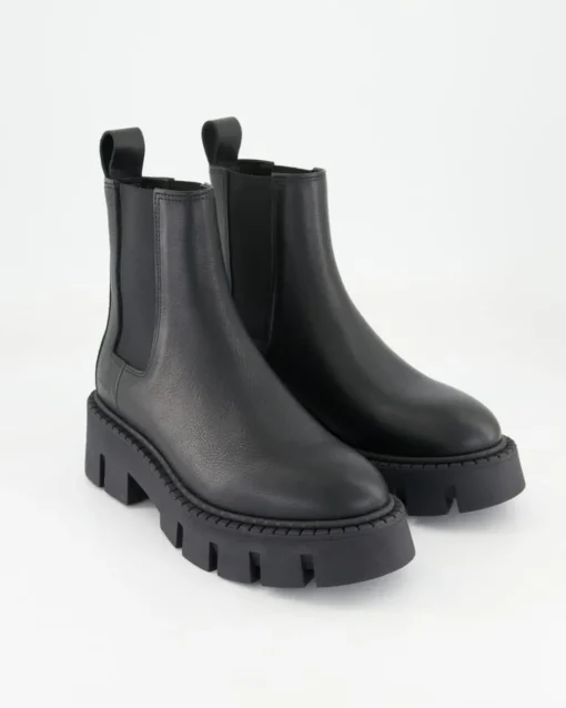 CPH137 Chelsea Boots in Schwarz