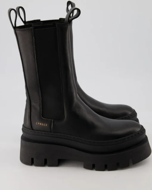 CPH685 Chelsea Boots in Schwarz