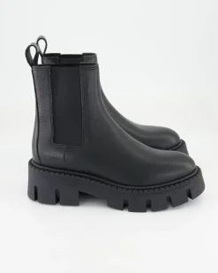 CPH137 Chelsea Boots in Schwarz