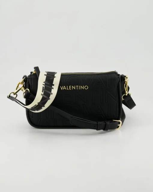 Crossbody Pansy Handtasche in Schwarz