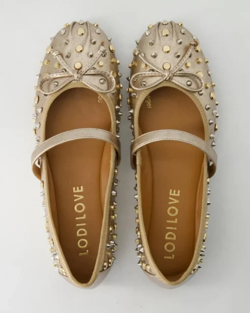 DI5467 Ballerinas in Gold