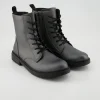 Eclair Girl Schnürstiefel in Silber