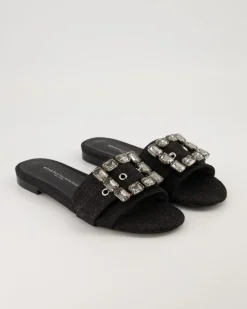Fade Pantoletten in Schwarz