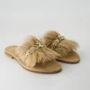 FB1114-503 Pantoletten in Beige