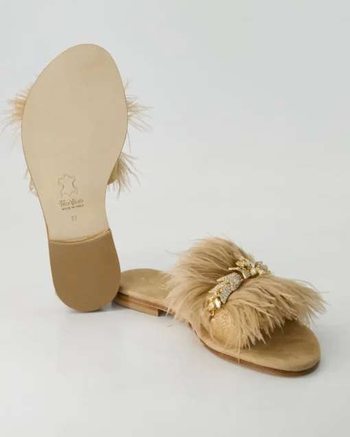 FB1114-503 Pantoletten in Beige