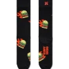 Flaming Burger Sock Socken in Mehrfarbig
