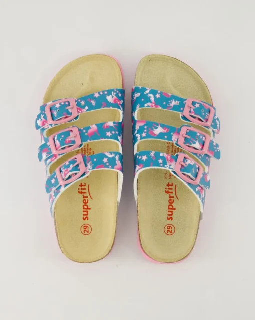 Fußbettpantoffel Pantoletten in Blau