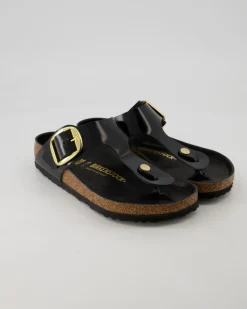 Gizeh Big Buckle Pantoletten in Schwarz