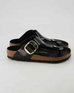 Gizeh Big Buckle Pantoletten in Schwarz