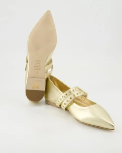 Greta Ballerinas in Gold