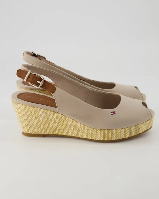 Iconic Elba Sling Back Sandalen in Grau