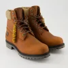 6 in Lace Waterproof Schnürstiefel in Braun