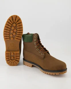 6 in Lace Waterproof Schnürstiefel in Braun