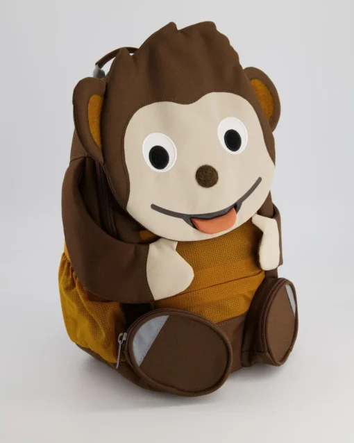 Large Friend Affe Rucksack in Braun