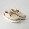 Lily linen sand Slipper in Beige
