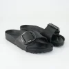 Madrid Big Buckle EVA Pantoletten in Schwarz