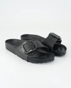 Madrid Big Buckle EVA Pantoletten in Schwarz