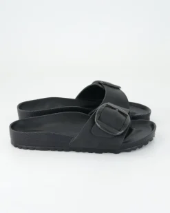 Madrid Big Buckle EVA Pantoletten in Schwarz