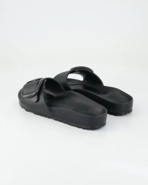 Madrid Big Buckle EVA Pantoletten in Schwarz