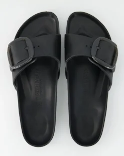 Madrid Big Buckle EVA Pantoletten in Schwarz