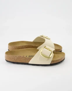 Madrid Big Buckle Pantoletten in Beige