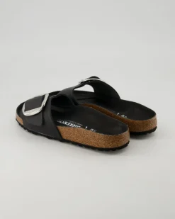 Madrid Big Buckle Pantoletten in Schwarz