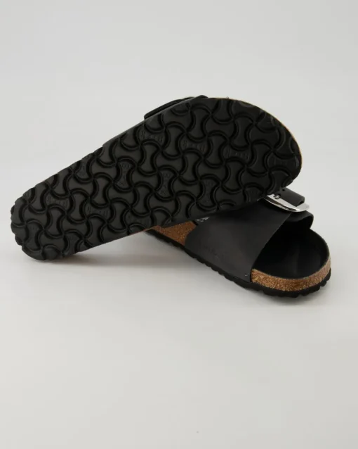 Madrid Big Buckle Pantoletten in Schwarz