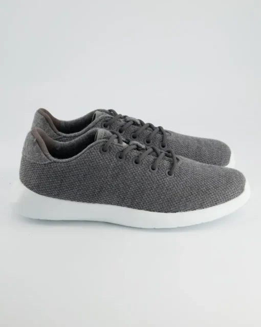 MERINO WOOL KNIT MEN Sneaker in Grau