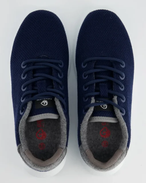 MERINO WOOL KNIT WOMEN Sneaker in Blau
