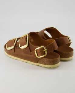 Milano Big Buckle Sandalen in Braun