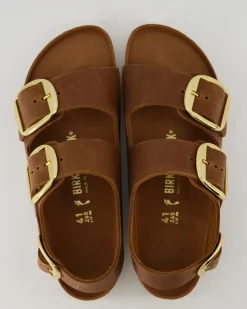 Milano Big Buckle Sandalen in Braun
