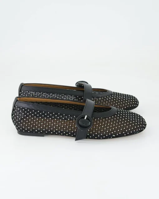 N2302-104 Ballerinas in Schwarz