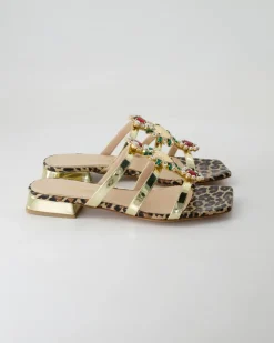 5421-772 Pantoletten in Gold