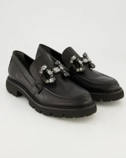 Print Slipper in Schwarz