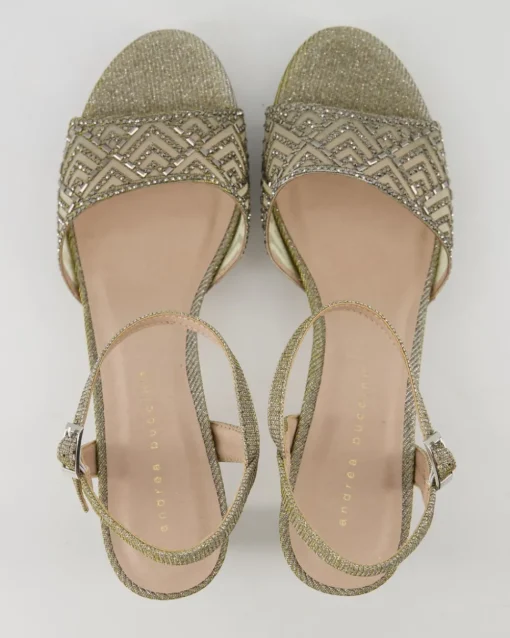 Sandale Sandalen in Silber