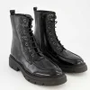 52257 Schnürstiefel in Schwarz