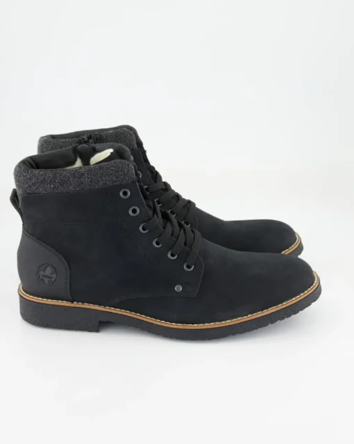 33640-01 Schnürstiefel in Schwarz